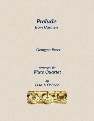 Book cover for Prelude from Carmen for Flute Quartet