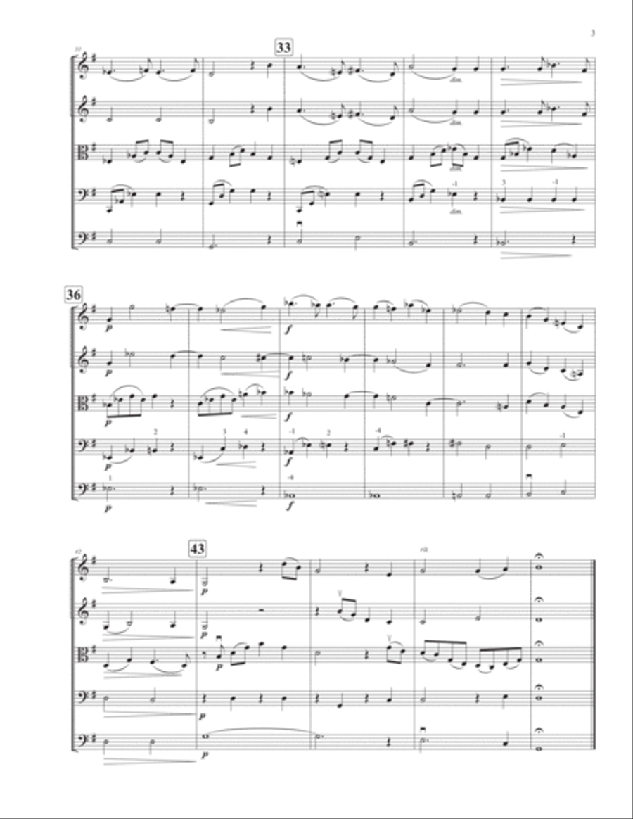 Wie Melodien sieht es mir String Orchestra scores gallery preview page 5