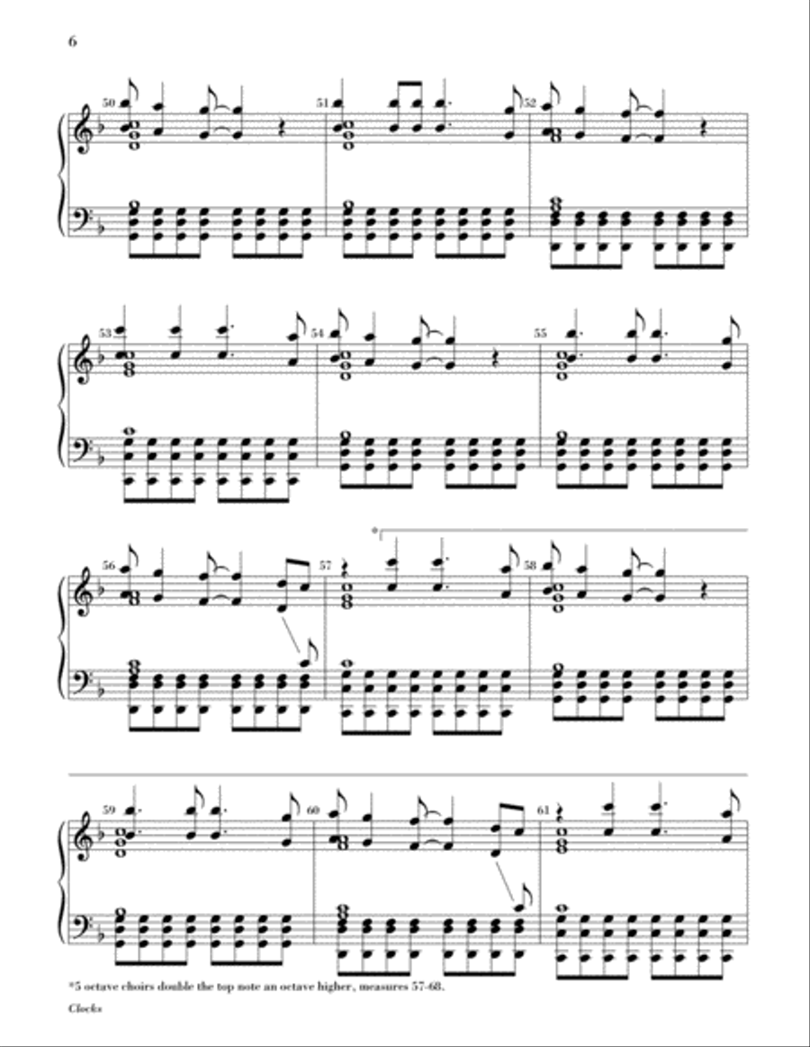 Clocks Handbell Choir scores gallery preview page 6