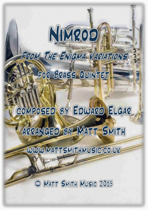 Book cover for Nimrod from The Enigma Variations by Edward Elgar - BRASS QUINTET