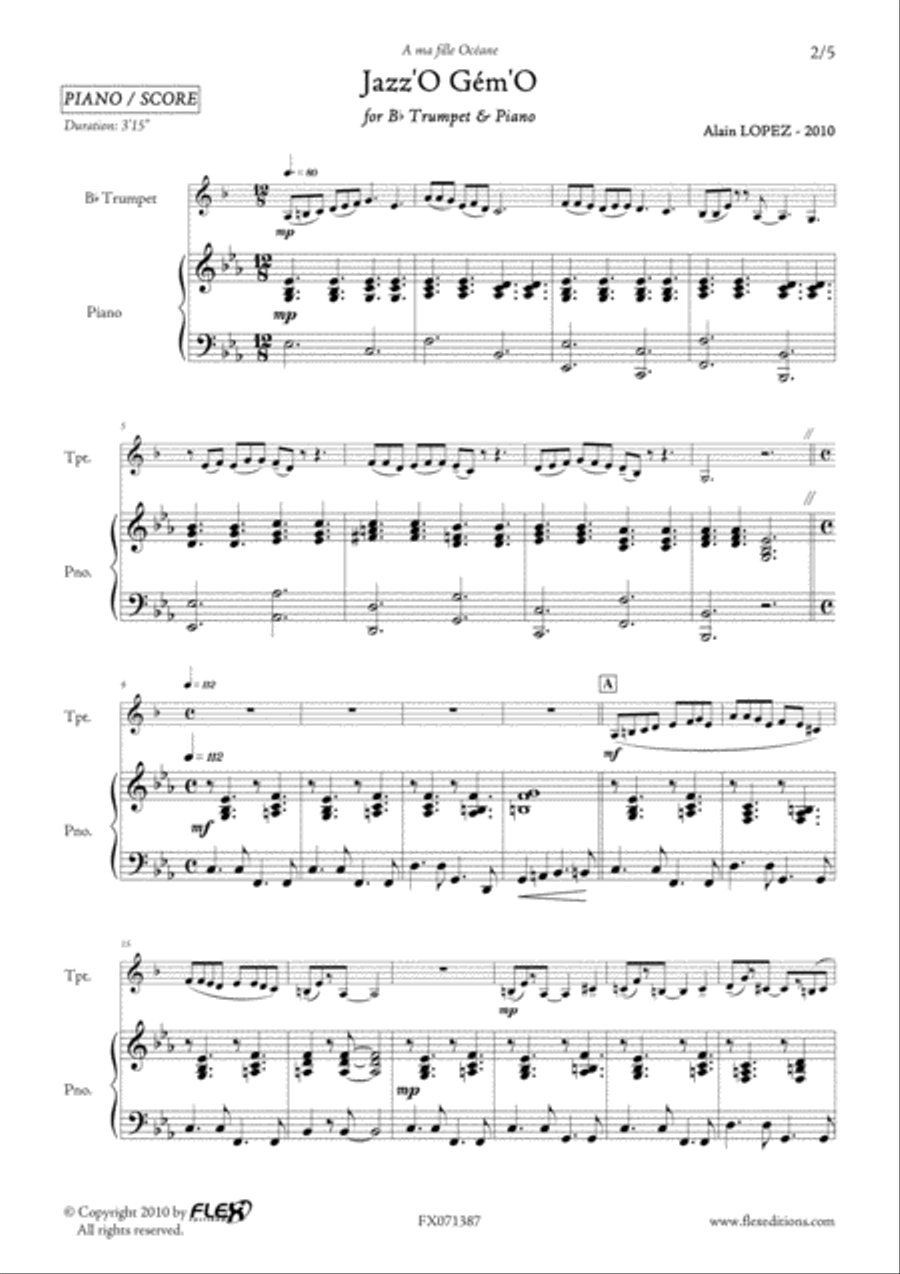 Jazz'O Gem'O B-Flat Trumpet scores gallery preview page 2