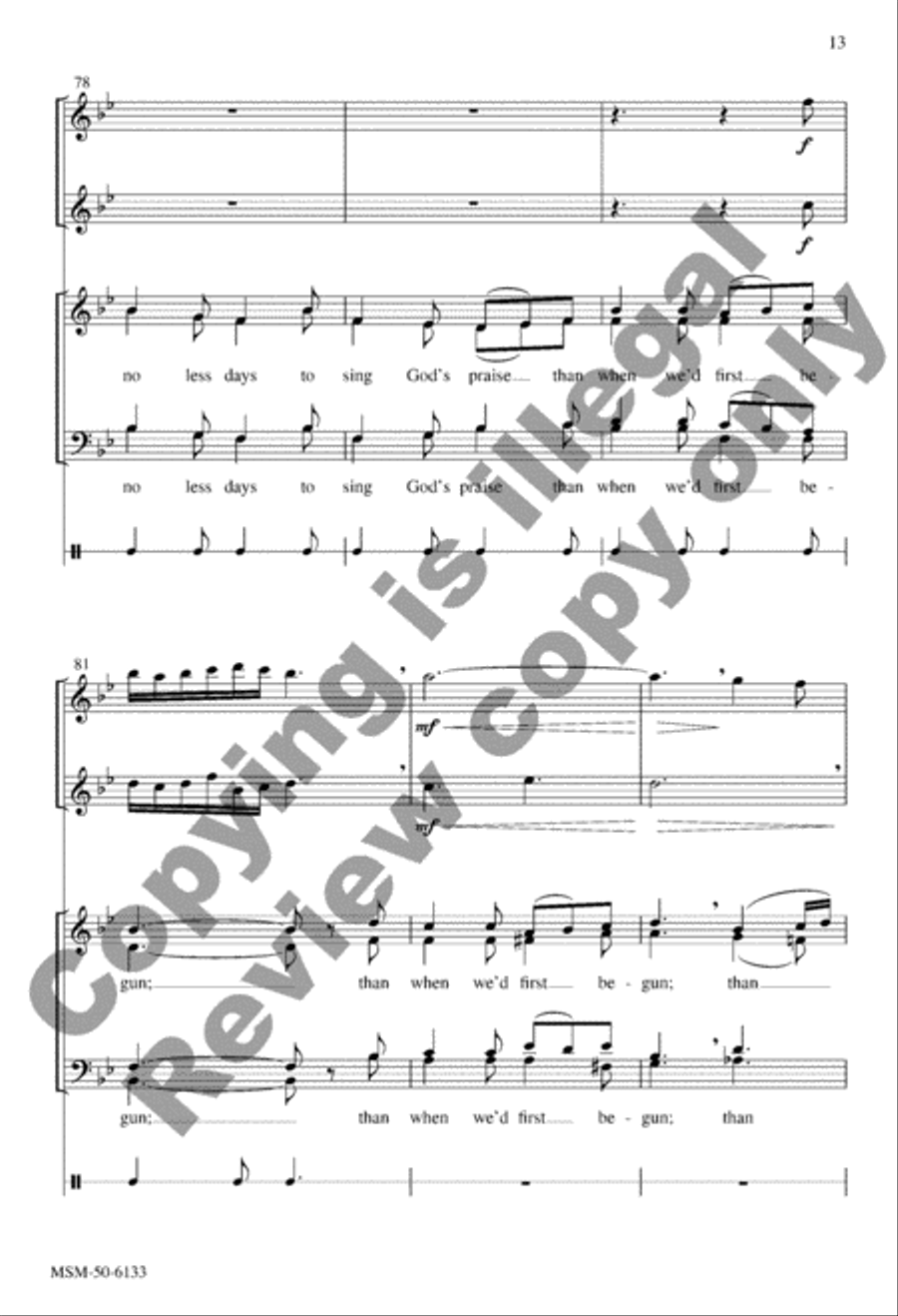 Amazing Grace Amazing Grace 4-Part scores gallery preview page 12