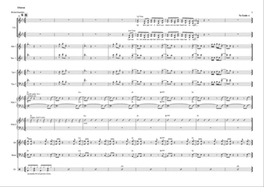 Brokenhearted Brokenhearted Tenor Saxophone scores gallery preview page 3