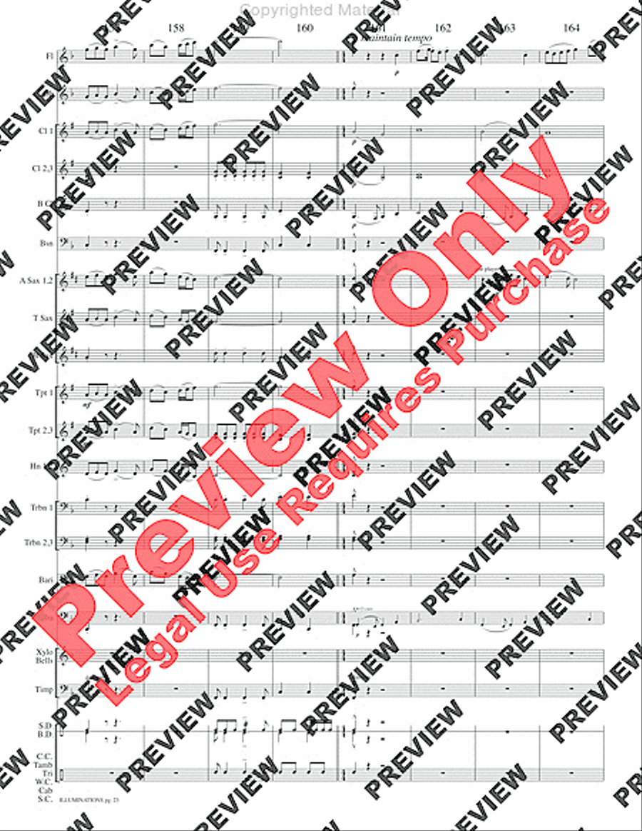 Illuminations Concert Band scores gallery preview page 26