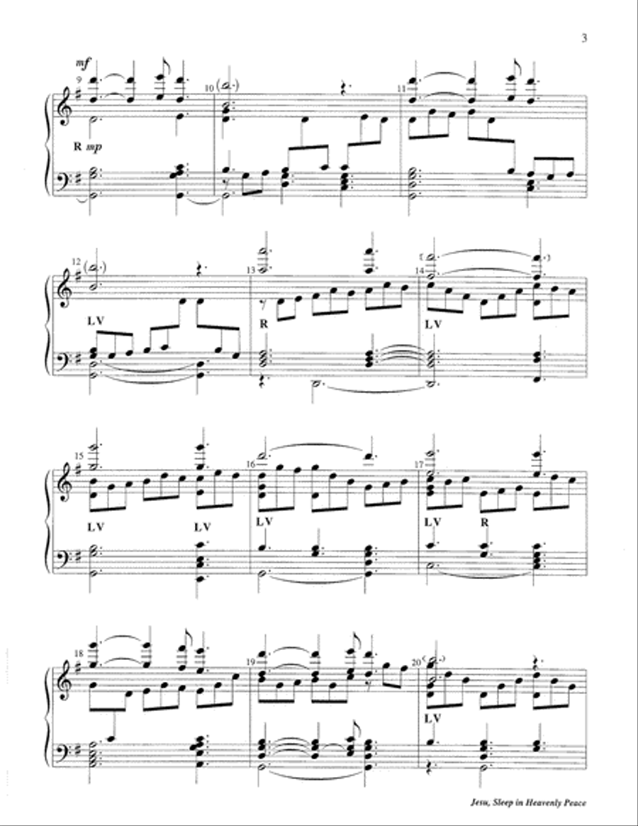 Jesu, Sleep in Heavenly Peace 5-Octaves scores gallery preview page 10