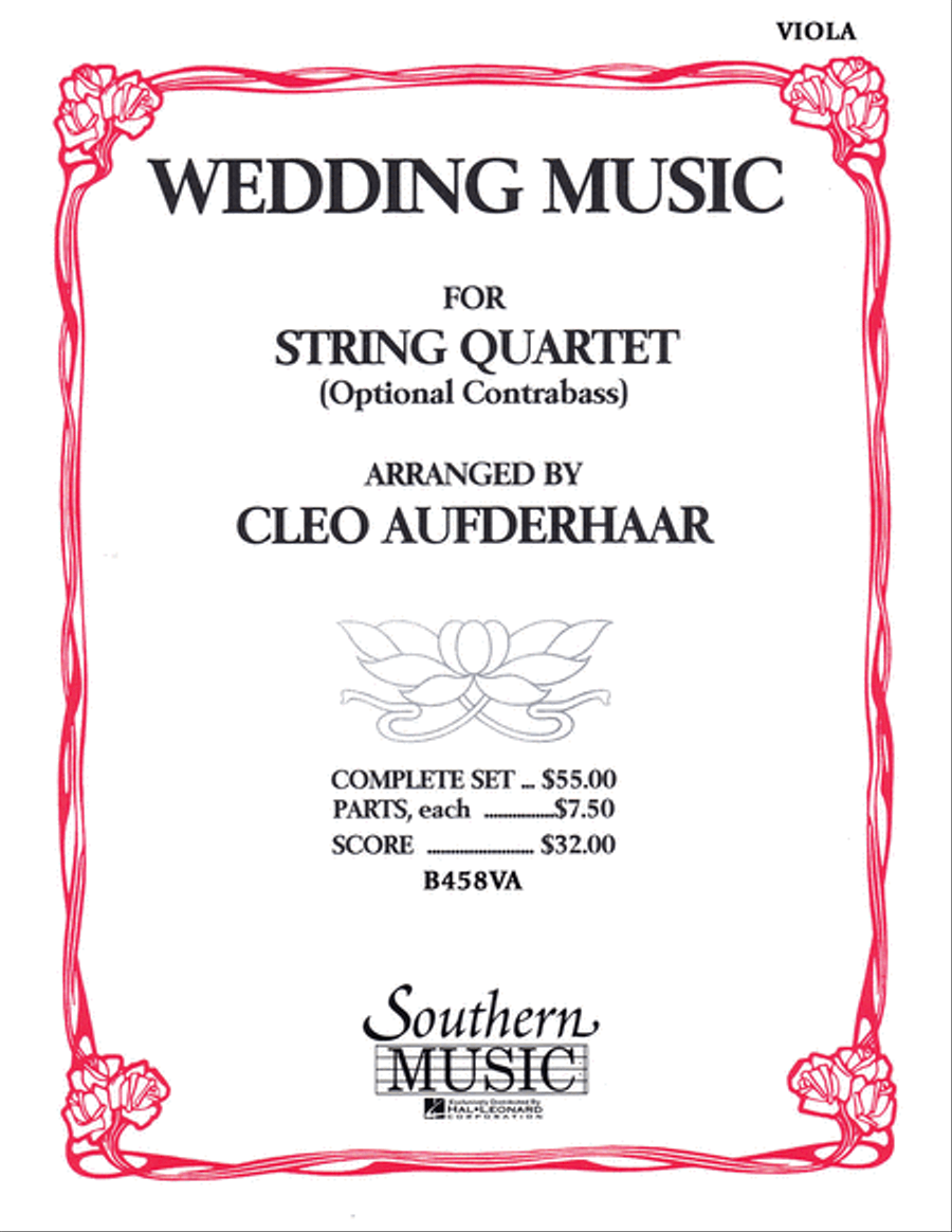Wedding Music String Quartet scores gallery preview page 1