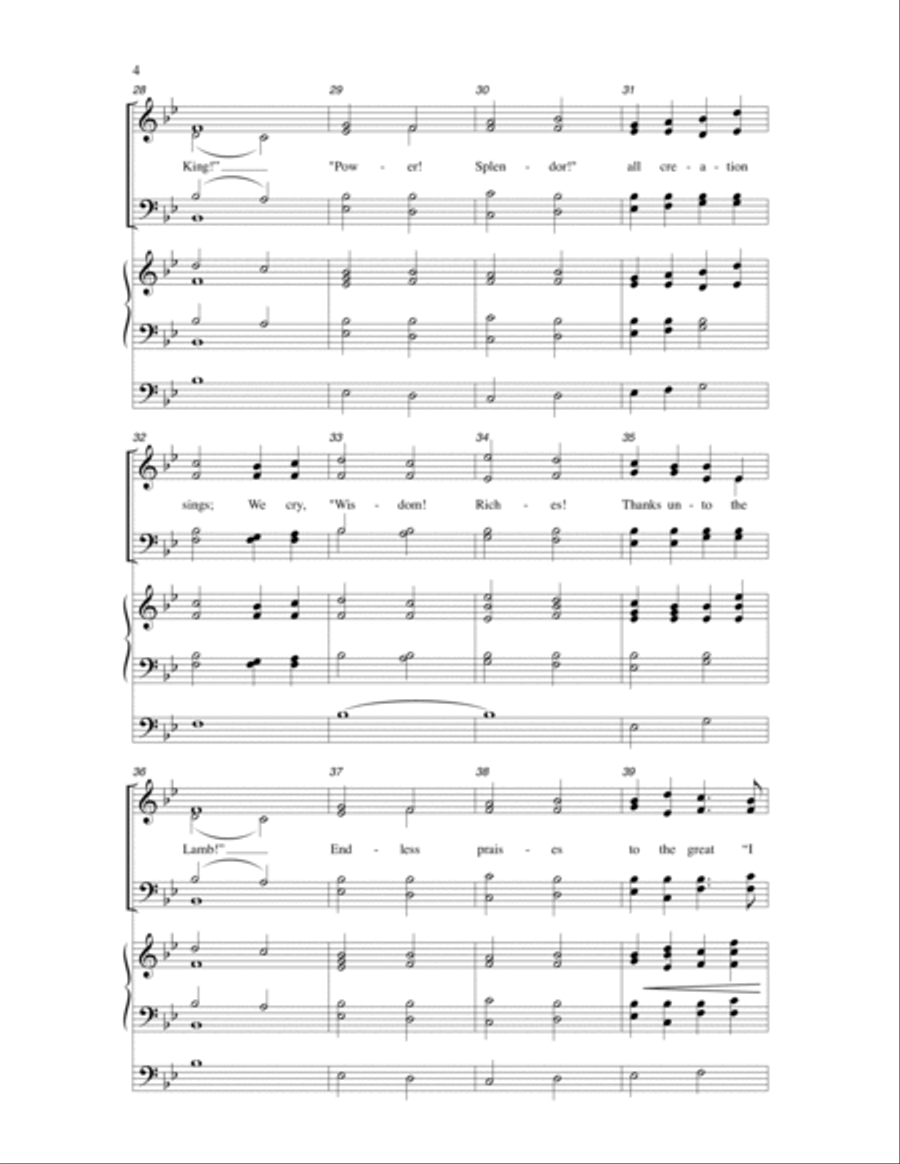 Give Him Glory! Give Him Glory! 4-Part scores gallery preview page 3