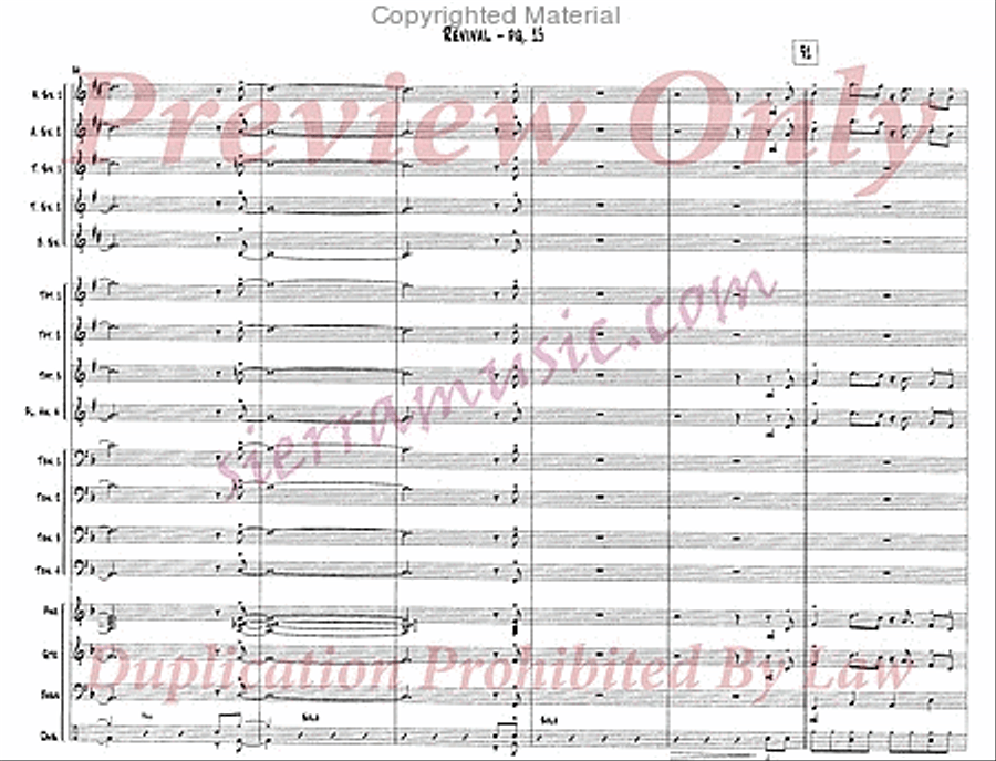 Revival Revival Jazz Ensemble scores gallery preview page 16