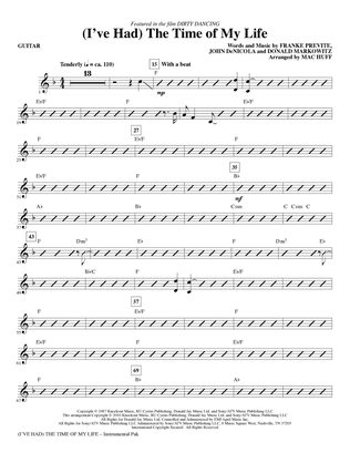 (I've Had) The Time Of My Life (arr. Mac Huff) - Guitar