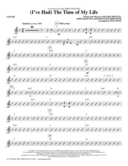 (I've Had) The Time Of My Life (arr. Mac Huff) - Guitar