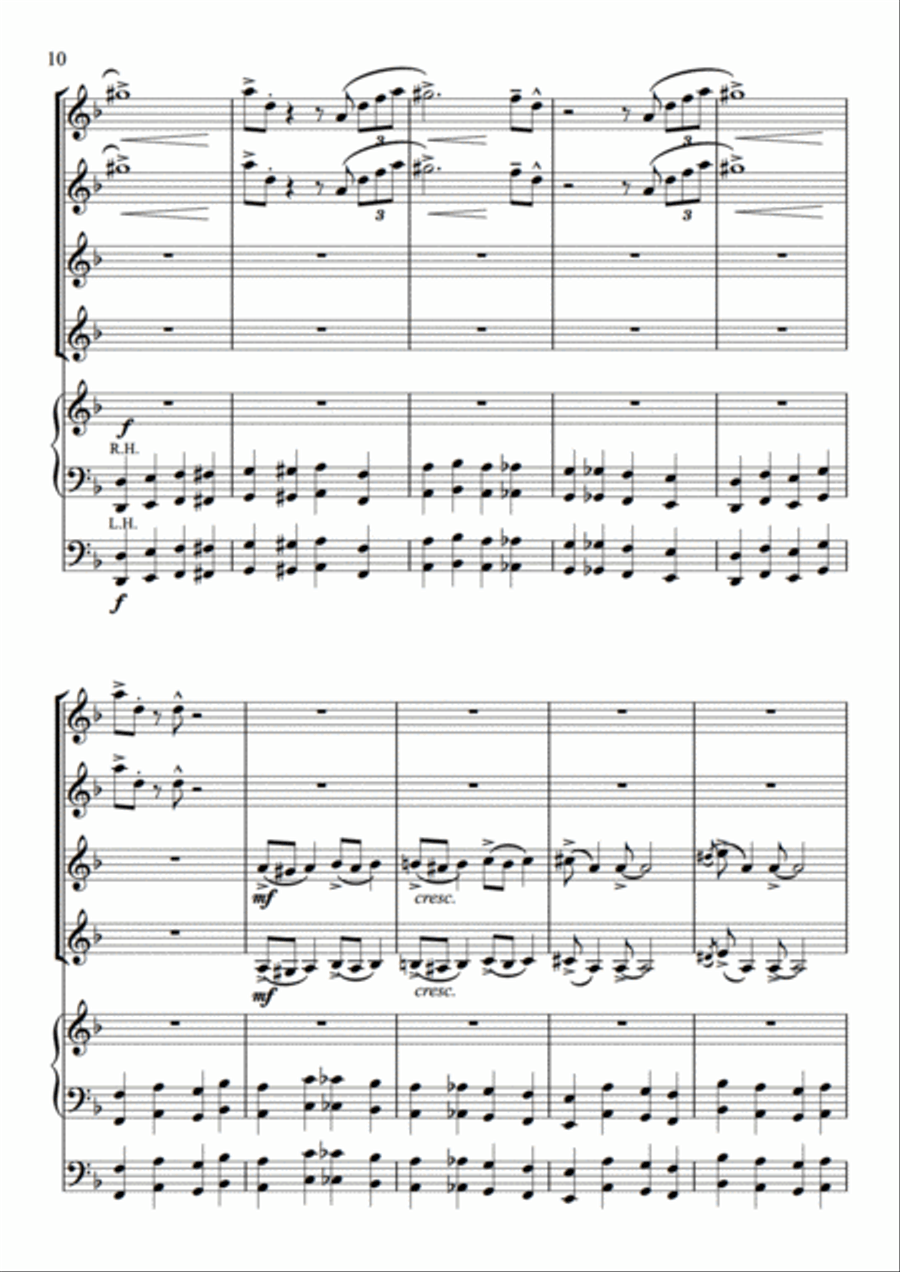 Sing, Sing, Sing, Sing (Ev'rybody Starts To Sing) Sing, Sing, Sing, Sing (Ev'rybody Starts To Sing) Set of Parts scores gallery preview page 10