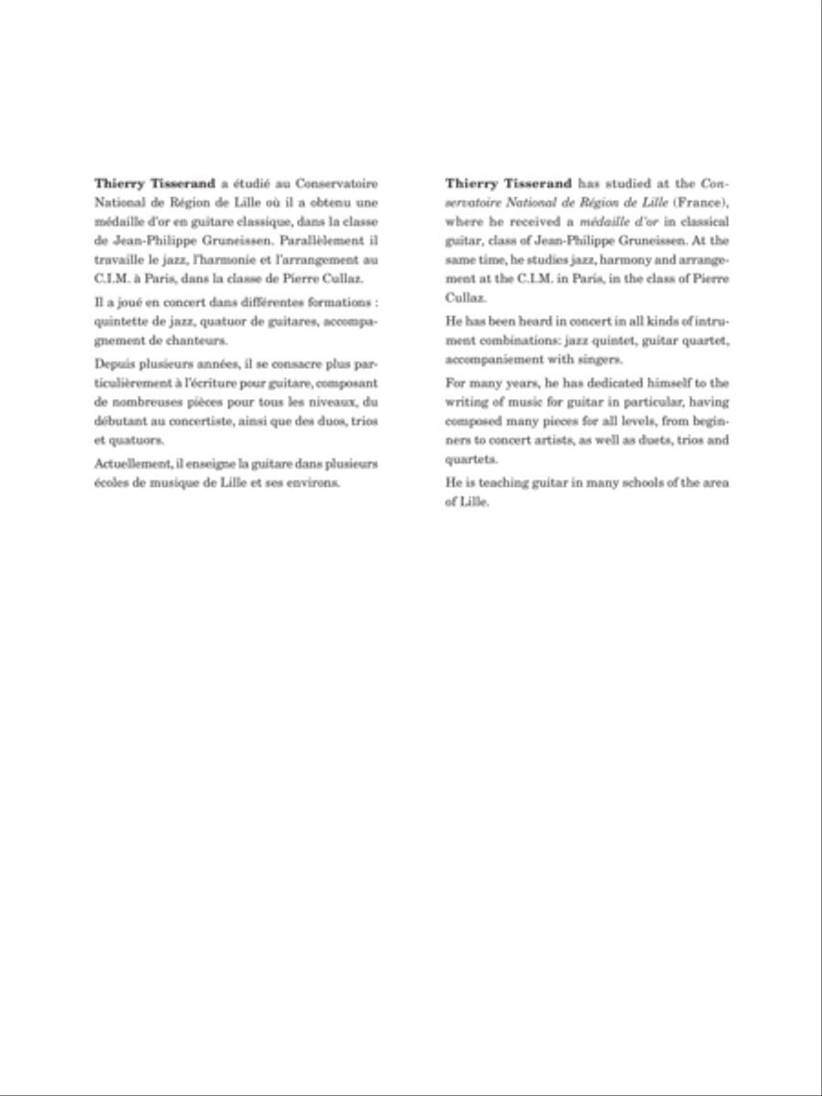 Bambou calypso, Habanera bohème Guitar Ensemble scores gallery preview page 2
