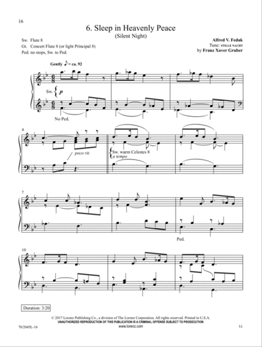 A Ring of Carols Organ Solo scores gallery preview page 7