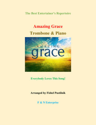 Book cover for "Amazing Grace" for Trombone and Piano