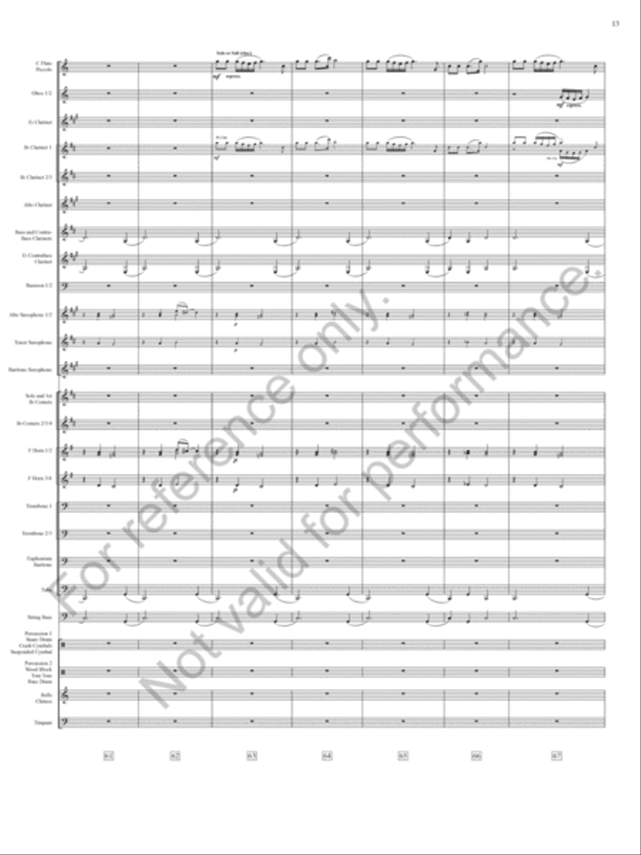 Emperata Overture Concert Band scores gallery preview page 14