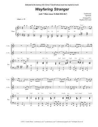 Wayfaring Stranger (with "I Want Jesus To Walk With Me") (Duet for Soprano and Alto Saxophone)