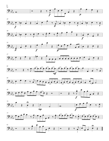 Ev'ry Valley Shall Be Exalted, from The Messiah. Solo trombone and strings. Score & parts. image number null