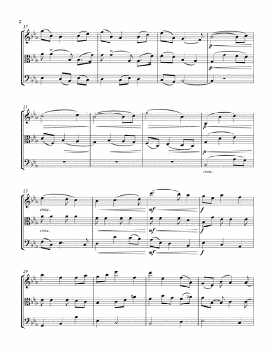 Nimrod from Enigma Variations Violin Viola Cello Trio String Trio scores gallery preview page 2