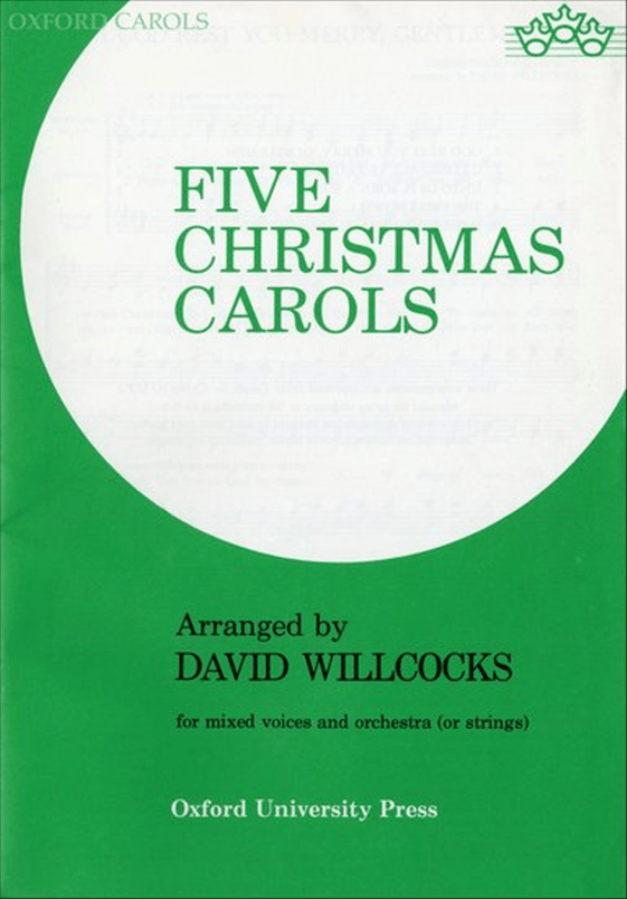 Five Christmas Carols 4-Part scores gallery preview page 1