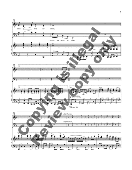 New Millennium Suite: 3. Down by the Riverside (Choral Score)