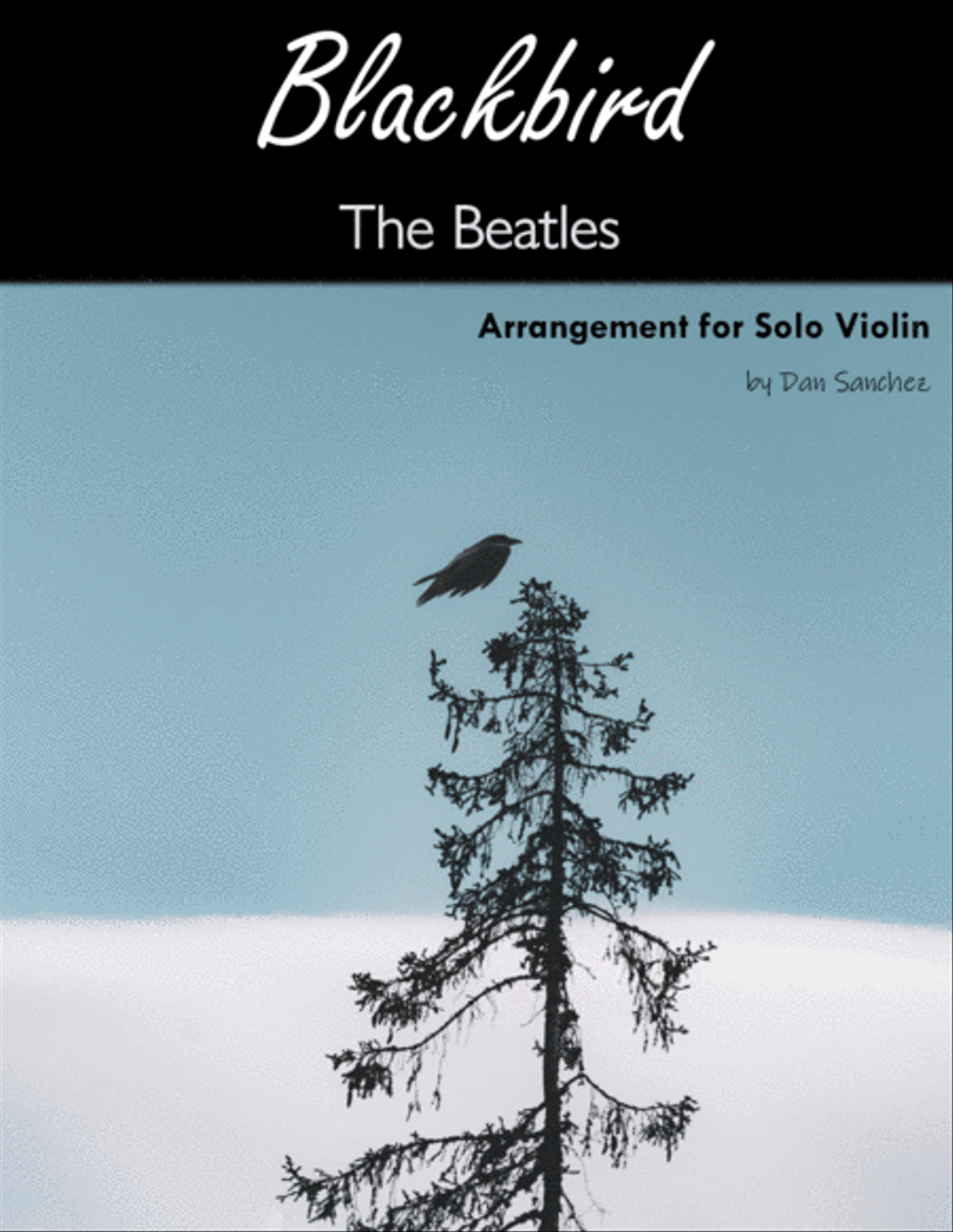 Blackbird Violin Solo scores gallery preview page 1