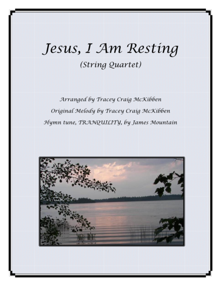 Jesus, I Am Resting for String Quartet image number null