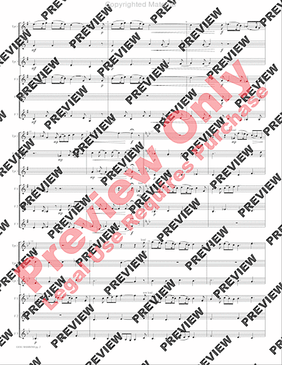 Gesu Bambino Small Ensemble scores gallery preview page 4