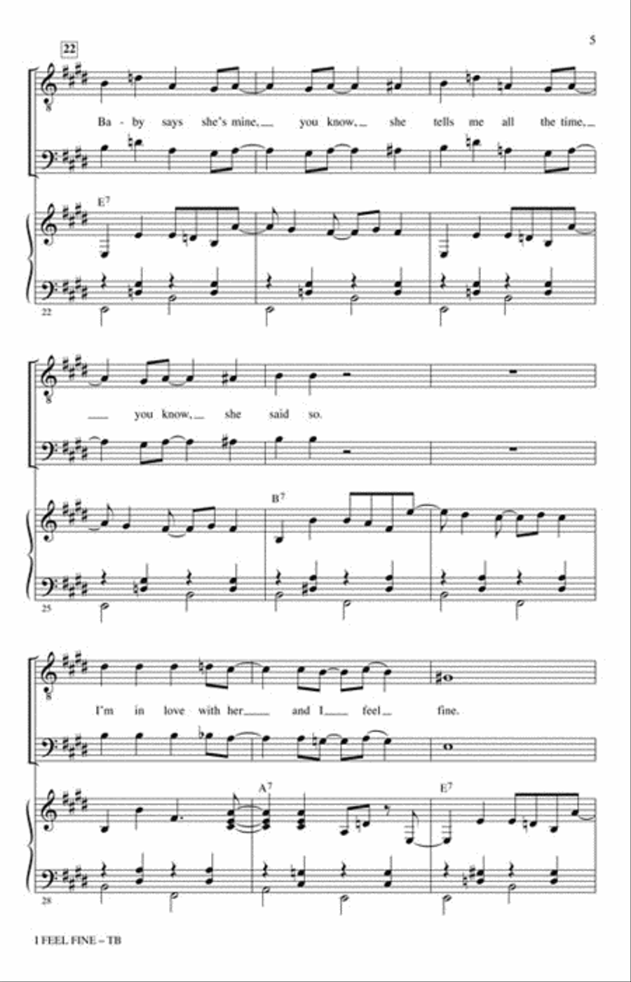 I Feel Fine I Feel Fine Choir scores gallery preview page 2