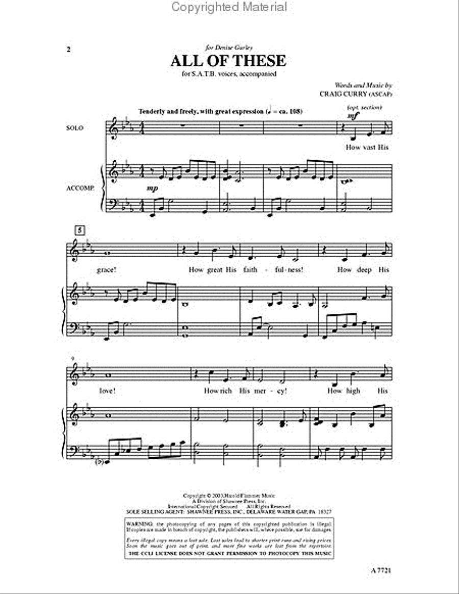 All of These All of These 4-Part scores gallery preview page 2