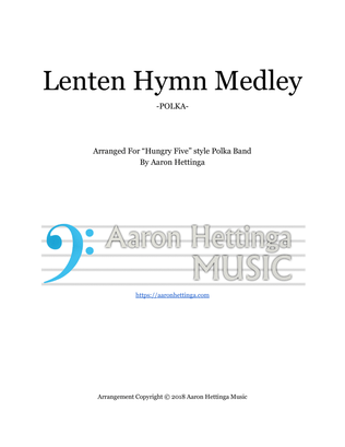Book cover for Lenten Hymn Medley - for “Hungry Five” Polka Band