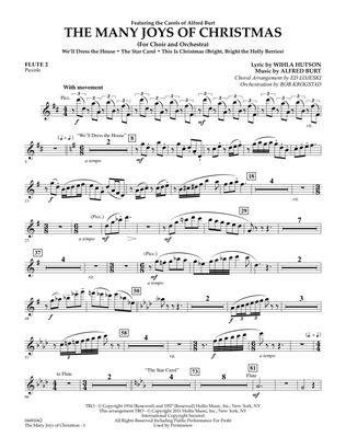 The Many Joys Of Christmas (Set One) - Flute 2