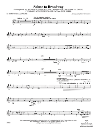 Salute to Broadway: E-flat Baritone Saxophone