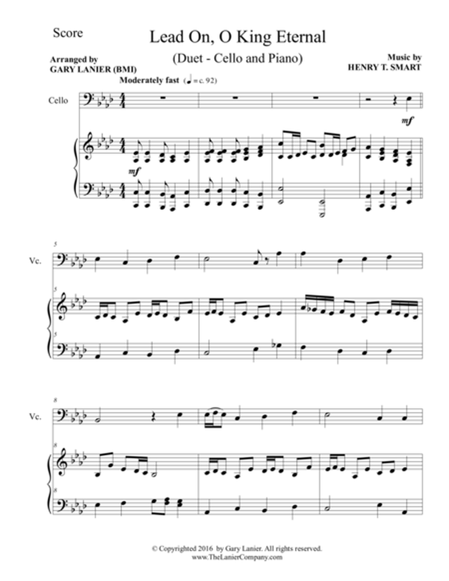 Gary Lanier: 3 GREAT HYMNS, Set III (Duets for Cello & Piano) image number null