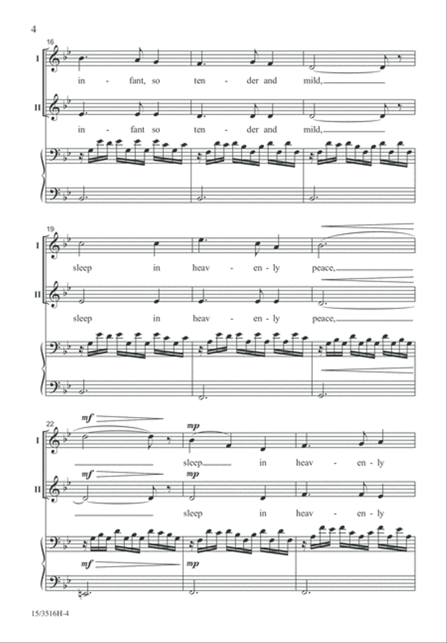 All is Calm, Sleep in Peace 2-Part scores gallery preview page 4