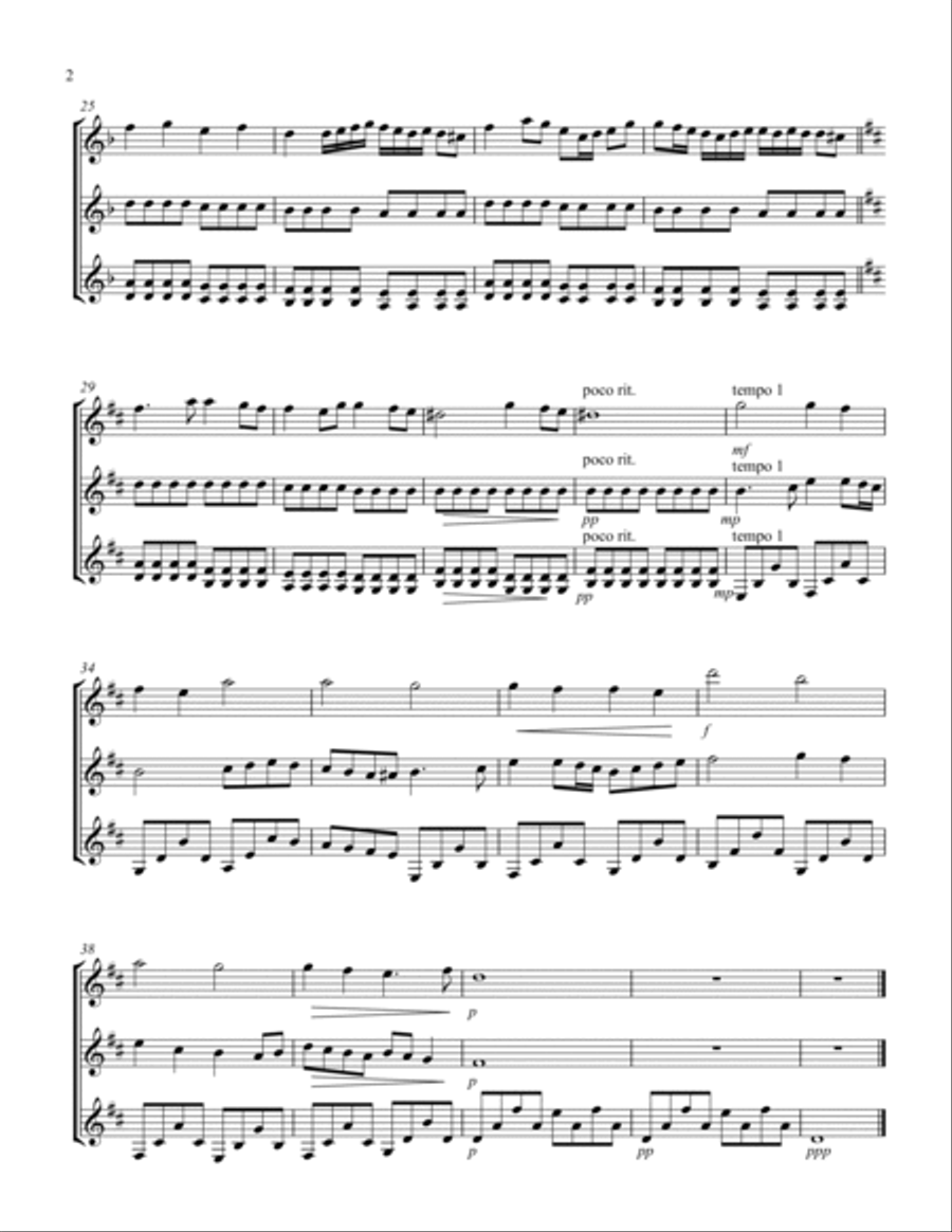 Lento Guitar Ensemble scores gallery preview page 2