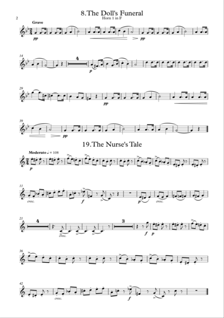 Tchaikovsky: 4 Pieces from Album for the Young Op.39 - horn quartet Brass Quartet scores gallery preview page 6