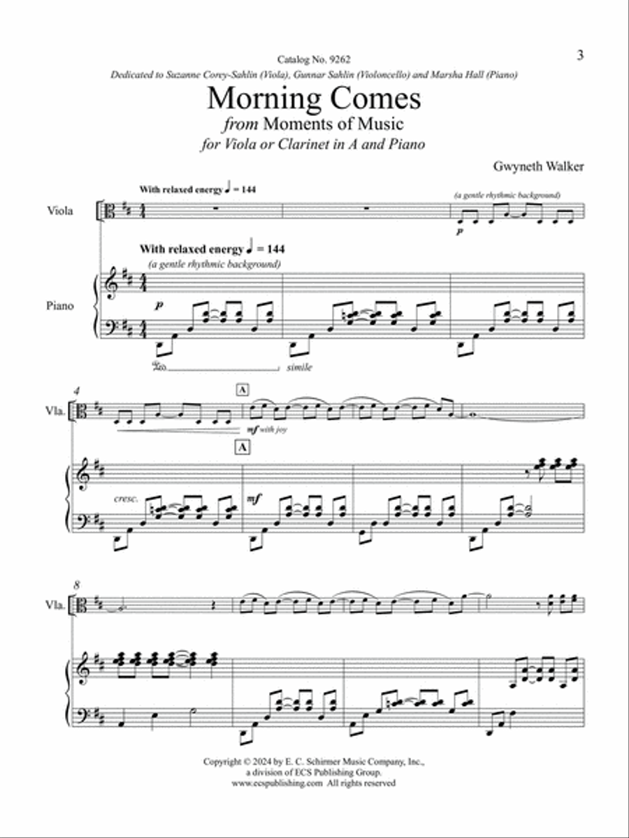 Morning Comes Choir scores gallery preview page 3
