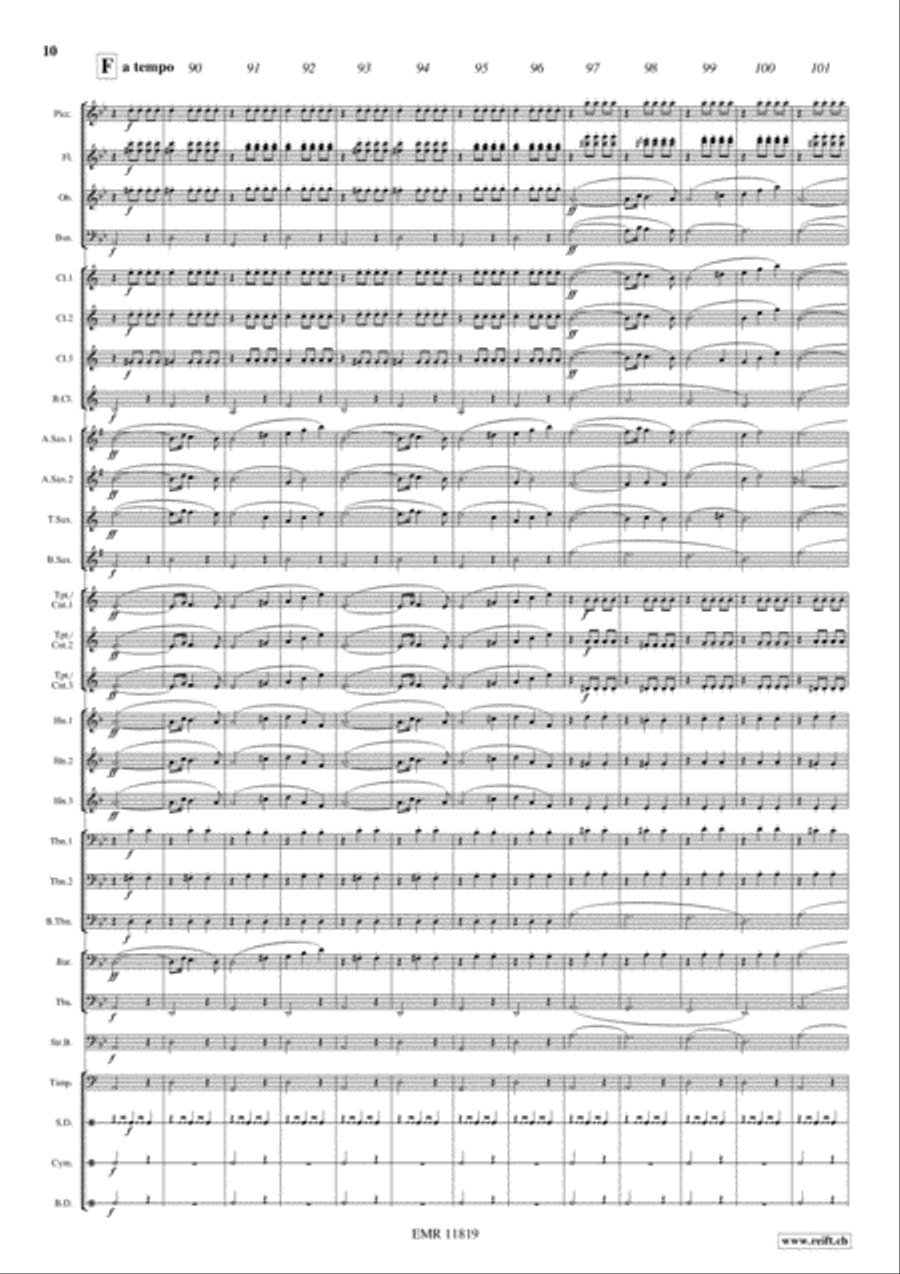 Waltz from Masquerade Concert Band scores gallery preview page 11