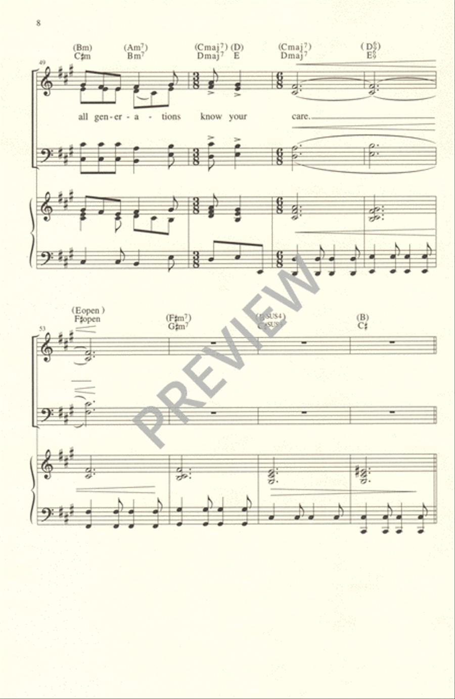 God of the Ages 4-Part scores gallery preview page 8