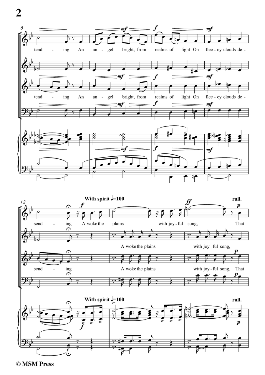 Stults-The Story of Christmas,No.4,The Prophecy Fulfilled,The Song...,in B flat Major,for Choral and 4-Part scores gallery preview page 4