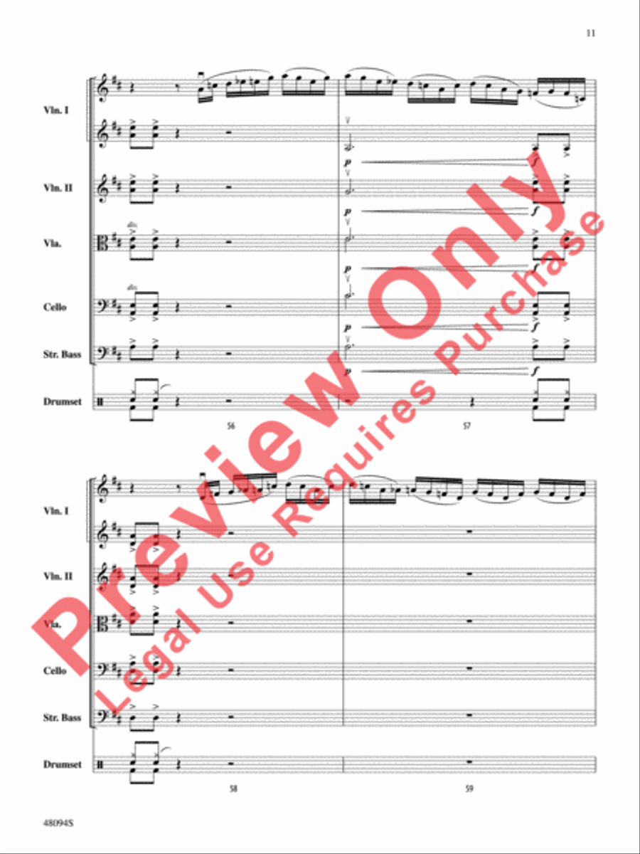 Rockin' 67 Blues Rockin' 67 Blues String Orchestra scores gallery preview page 12