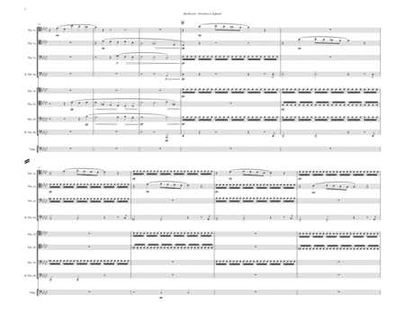 Overture to Egmont, Op. 84 for 8-part Trombone Ensemble image number null
