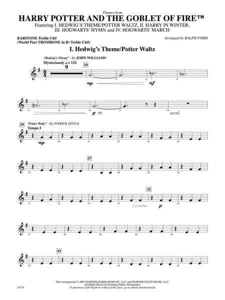 Harry Potter and the Goblet of Fire, Themes from: Baritone T.C.