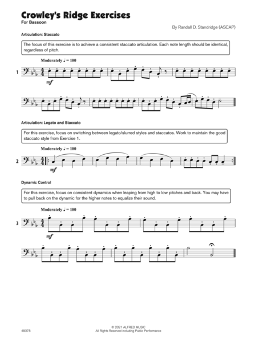 Crowley’s Ridge (Sound Innovations Soloist, Bassoon) Small Ensemble scores gallery preview page 3
