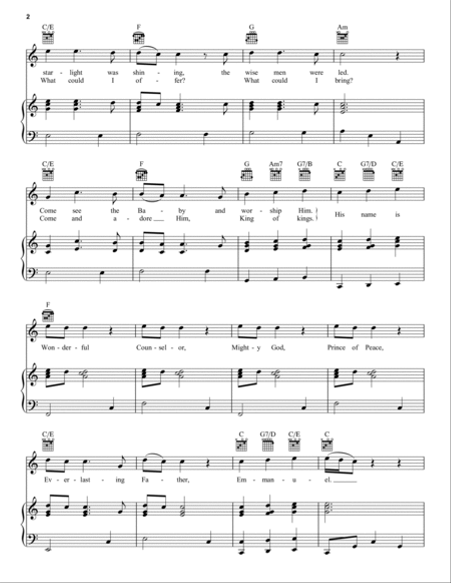 His Name Is Wonderful Piano, Vocal, Guitar scores gallery preview page 2