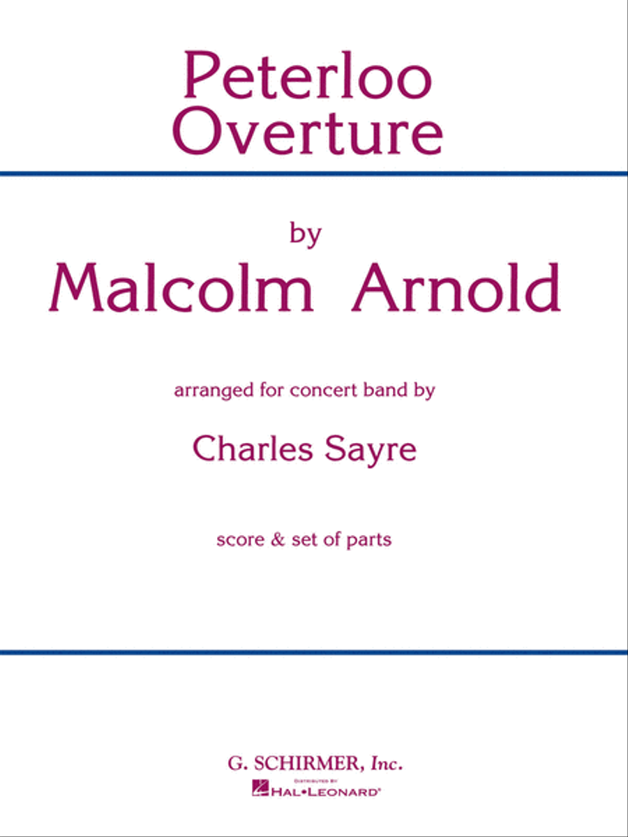 Peterloo Overture Concert Band scores gallery preview page 1