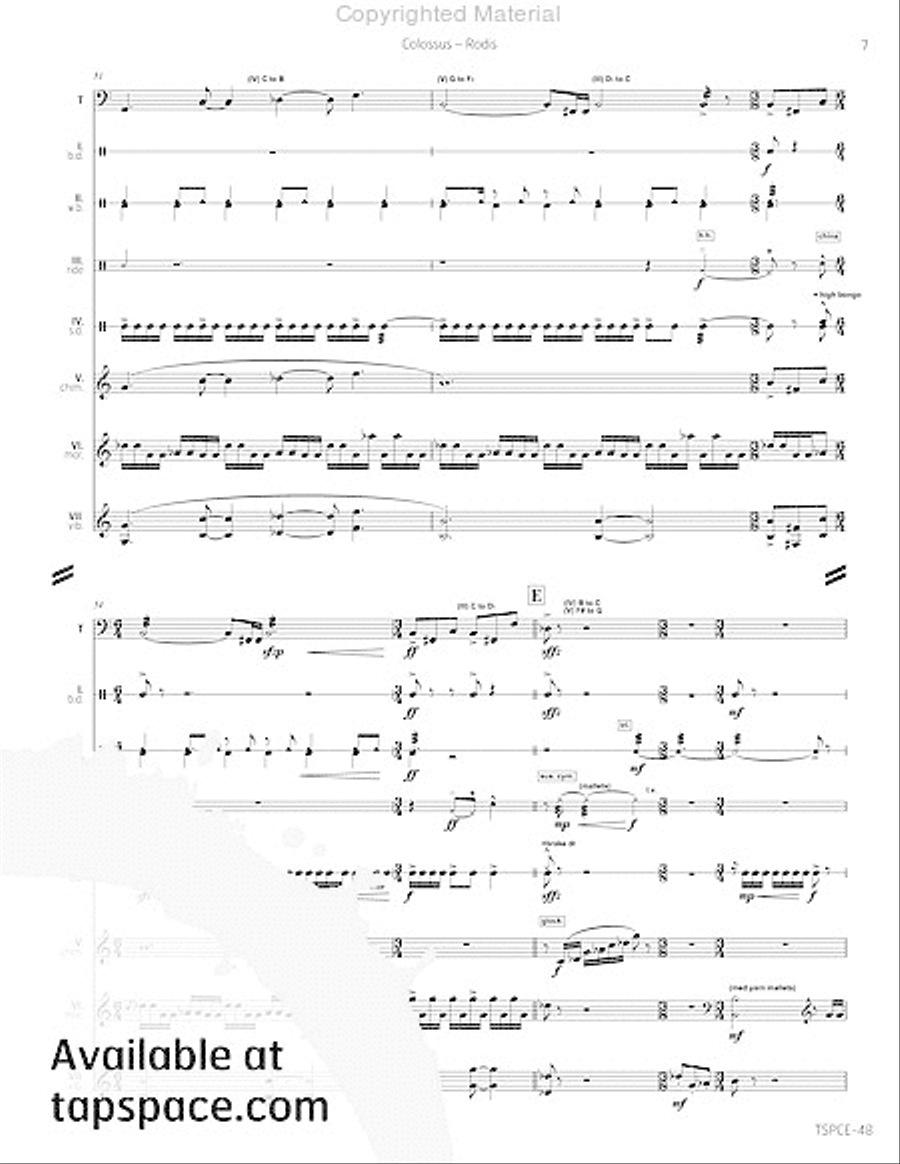 Colossus Percussion Ensemble scores gallery preview page 12