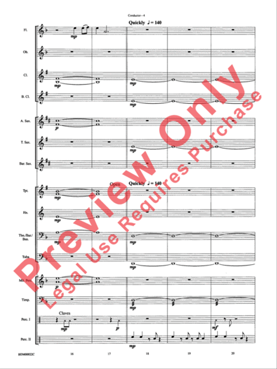Ancient Moon Concert Band scores gallery preview page 7