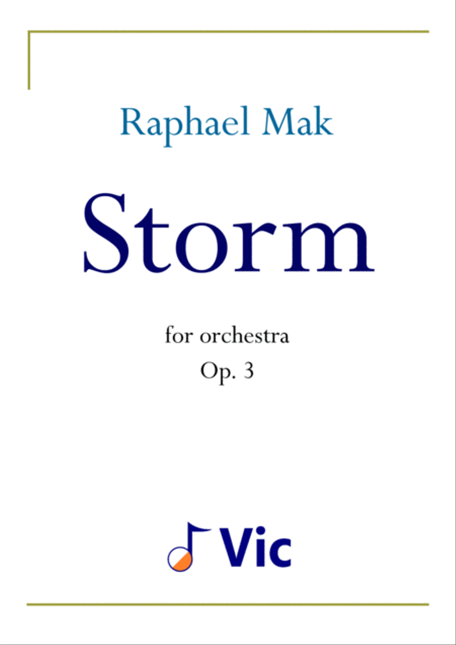 Storm, op. 3 Full Orchestra scores gallery preview page 1