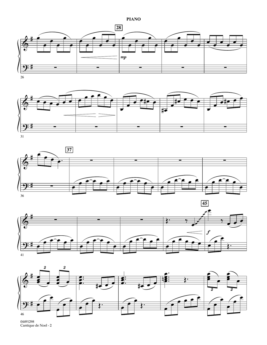 Cantique de Noel (O Holy Night) - Piano Orchestra scores gallery preview page 2